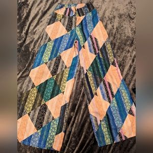 Custom, wide leg pants, size small